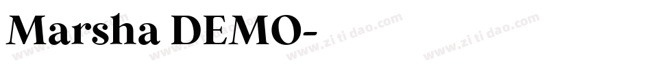 Marsha DEMO字体转换